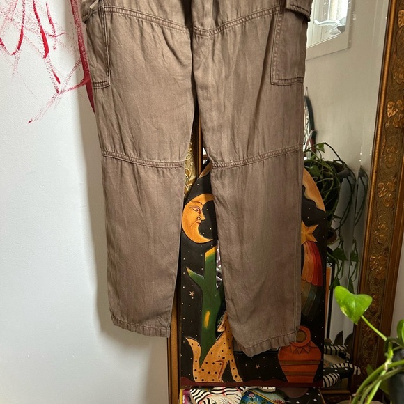 Cloth & Stone Brown Straight Leg Cargo Pants 24" - Picture 9 of 16
